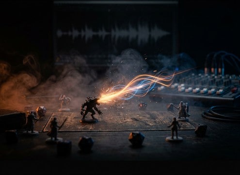 RPG session monster reveal roar sound cue