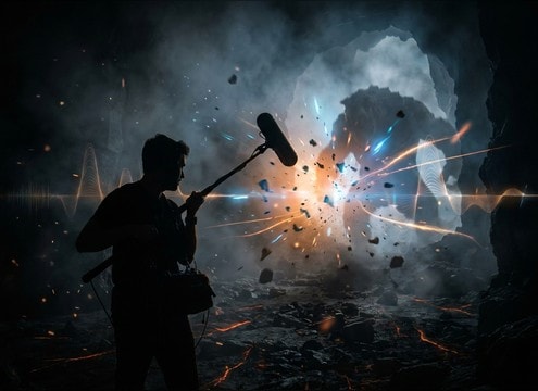 Monster roar sound effect for a trailer reveal moment