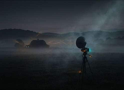 Distant cow moo sound effect for an audio drama countryside scene