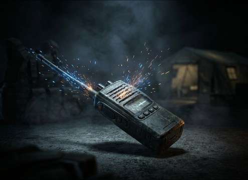 Radio squelch noise for walkie-talkie comms