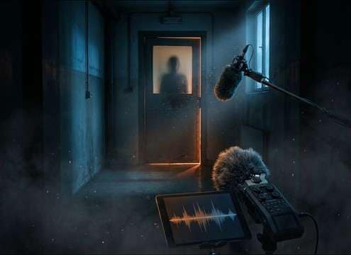 Offscreen character shouting nooo with hallway reverb