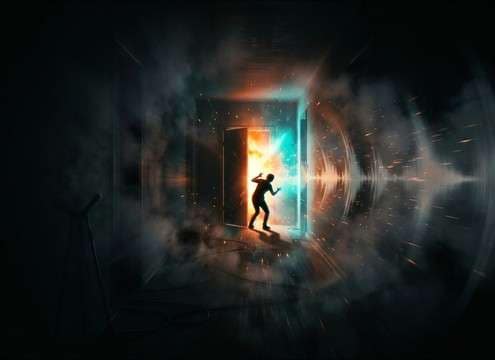 Distant oh my god sound for audio drama scene