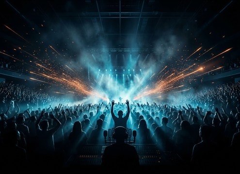 Crowd ohhh swell sound for live event scenes