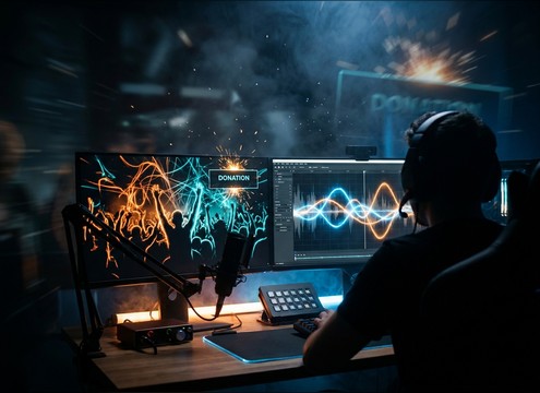 Stream highlight using a crowd OMG reaction sound