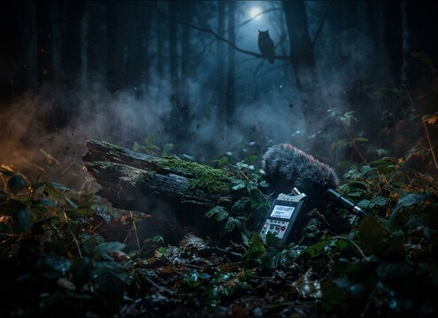 Natural owl calls for wildlife documentary narration beds