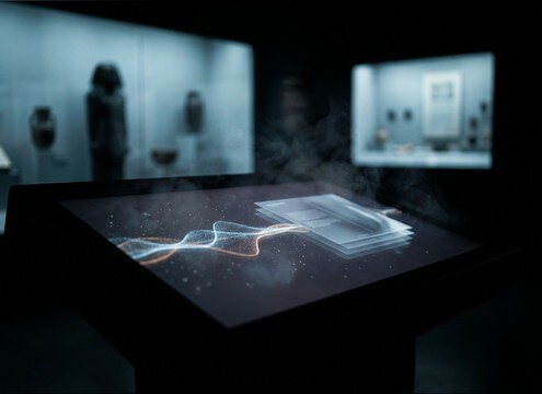Kiosk swipe page flip sound effect
