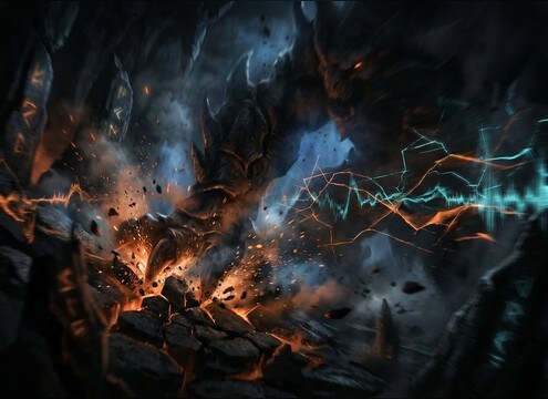 Creature pain vocal used for a monster damage reaction