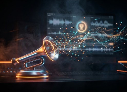 App reward animation with a short party horn sound
