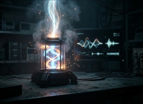 Ability charging animation synced with a rising power-up sound