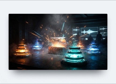 Loot rarity reveal using a crisp power-up ping sound