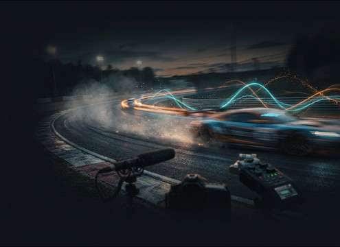 Race car flyby sound for overtake highlight edit