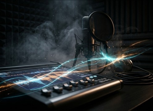 radio tuning sting used as podcast chapter transition