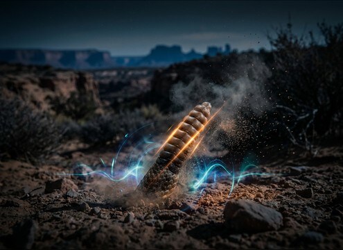 Editor syncing a rattlesnake rattle to a desert reveal shot