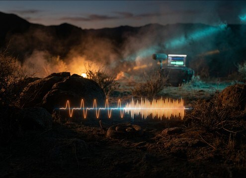 Wildlife documentary timeline with rattlesnake rattle layers