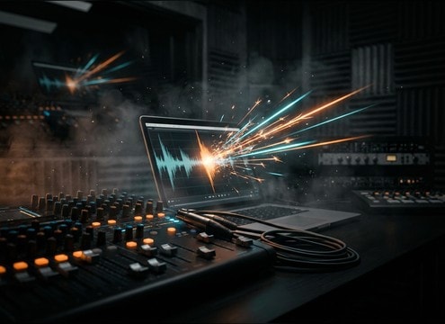Horn stab on a dancehall vocal tag