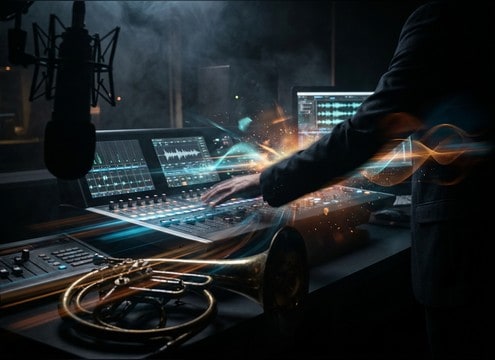 Horn riff bumper for radio or DJ mix