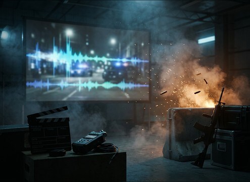 Gunshot sounds for action films