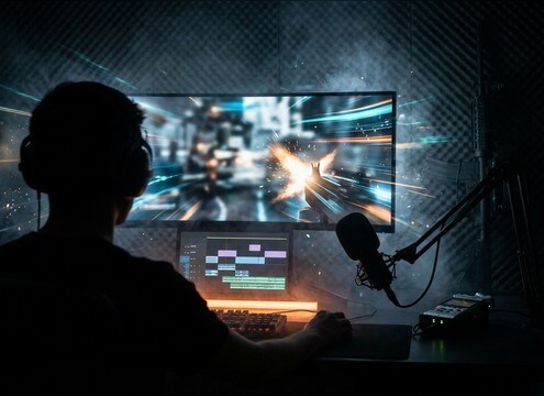 Gunshot sounds for YouTube gaming