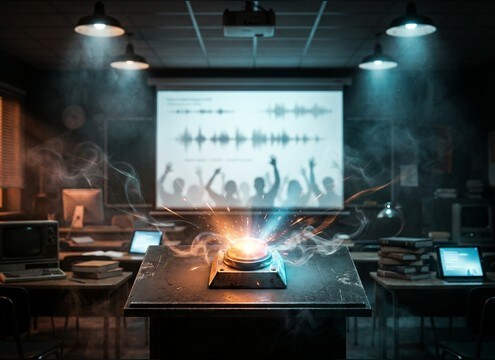 Right-buzzer sound used during a classroom quiz activity