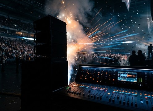 Arena hype clip with mascot roar sound