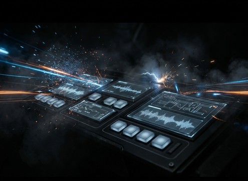Robot UI beep sound effect for app confirmation