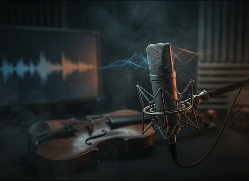 Intimate sad violin note for a sensitive documentary moment