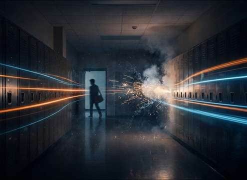Bell ring synced to class change montage cut