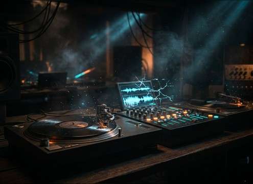 Loopable vinyl crackle bed for a lo-fi intro tag