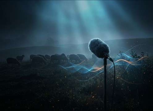 Pasture sheep ambience for documentary narration bed