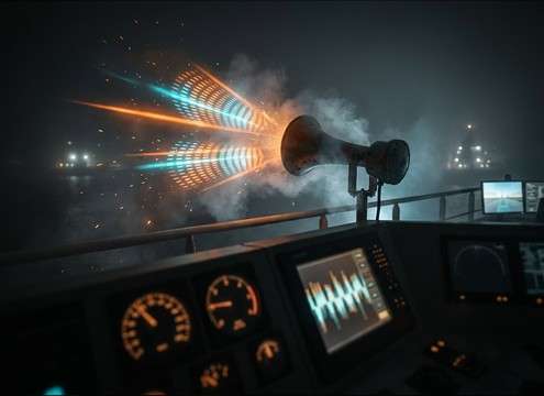 Ship horn signals used in safety training module