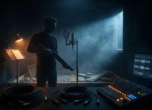 Gunshot sounds for audio drama