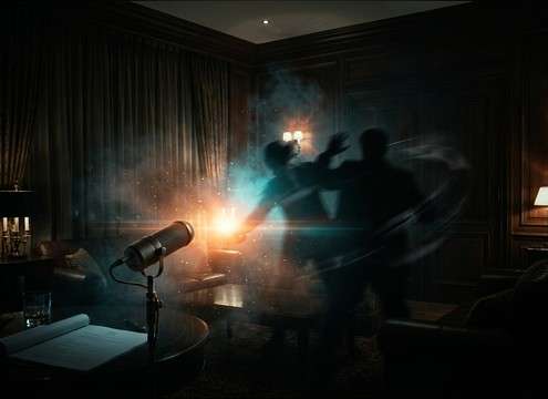 Dramatic face slap sound with natural room reflections