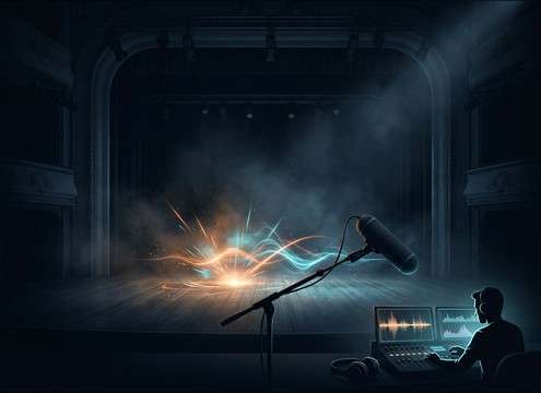 Theatre scene audio replaced with controlled slap foley