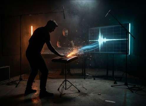 Instructional demo with clear foley slap timing