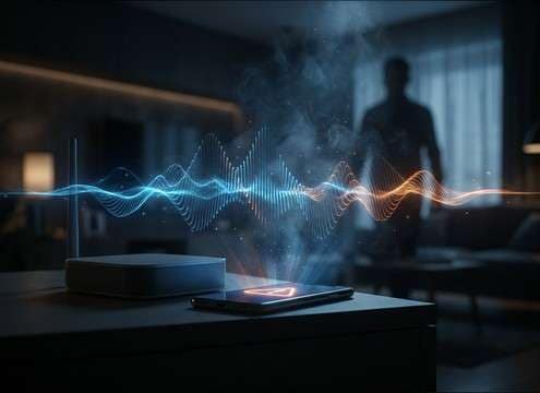 Smart home app screen with a smoke detector alert sound