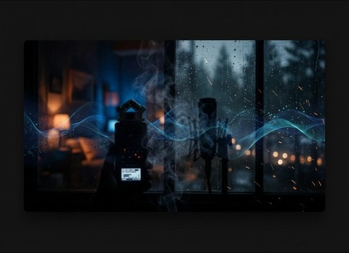 Loopable soft drizzle for sleep audio