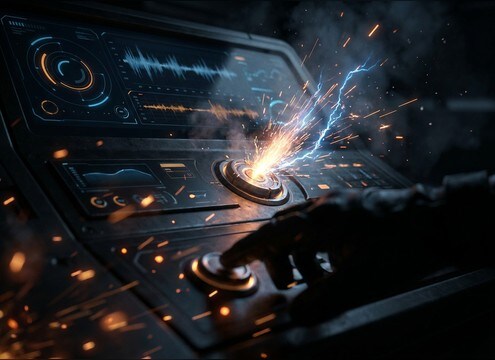 UI feedback spark tick sound effect