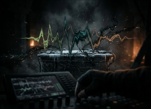 Curse spell sound effect for debuff applied to an enemy