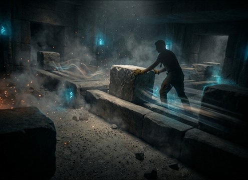 Stone block sliding sound for puzzle game movement