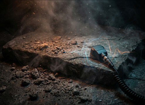 Close mic stone scraping texture for ASMR audio