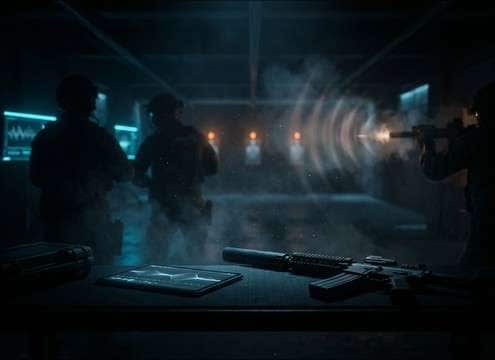 Training sim interface with subdued subsonic suppressed shots
