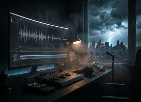 Thunder sounds for video editing