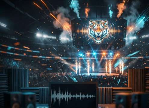 Documentary timeline with a clean tiger roar on a title card