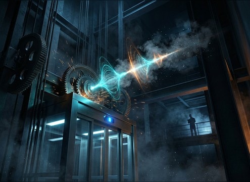 Elevator chime ting bell sound effect with short tail