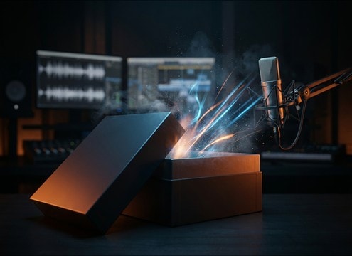 Glassy ting sound for product reveal highlight