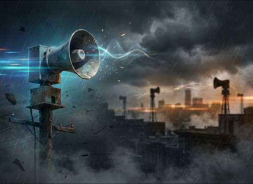 Public information video demonstrating different tornado siren distances