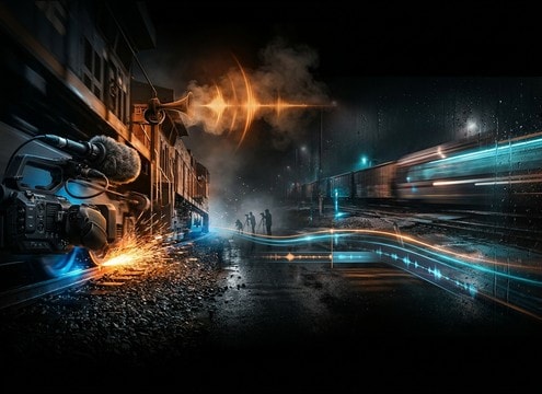 Railfan video montage of trains and trackside shots