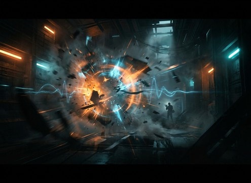 Reverse hit transition used between teaser shots