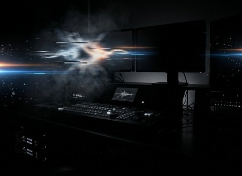 Livestream scene transition with a stinger sound effect