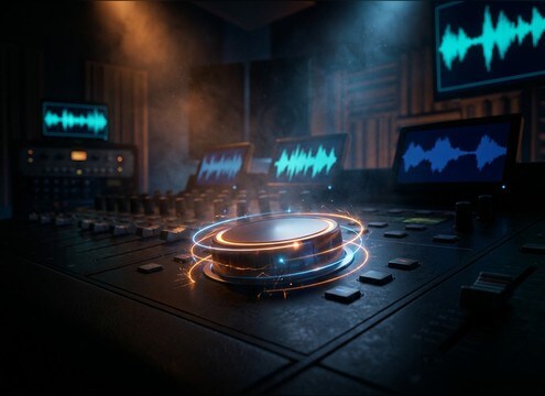 Knob and dial turn sound effects for UI interactions